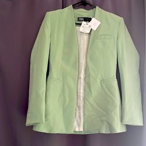 Zara Collarless Blazer